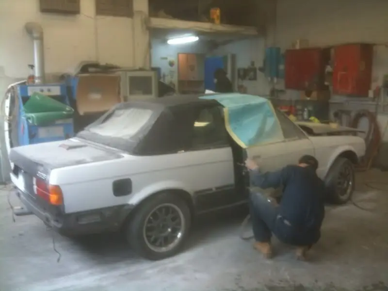 1990 BMW 325i Convertible, Triple Black, photo 7