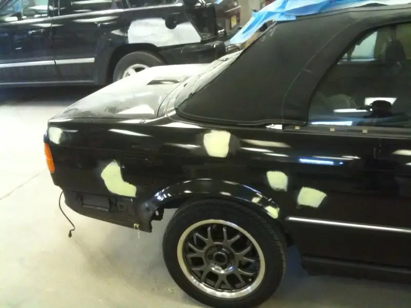 1990 BMW 325i Convertible, Triple Black, photo 5