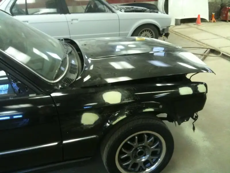 1990 BMW 325i Convertible, Triple Black, photo 4