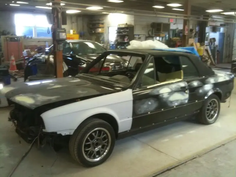 1990 BMW 325i Convertible, Triple Black, photo 6