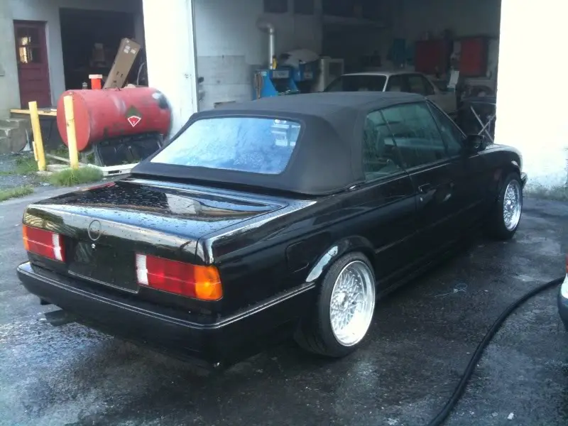 1990 BMW 325i Convertible, Triple Black, photo 41