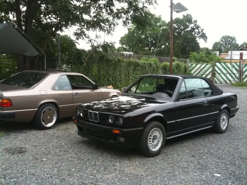 1990 BMW 325i Convertible, Triple Black, photo 36
