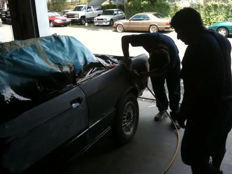1990 BMW 325i Convertible, Triple Black, photo 30
